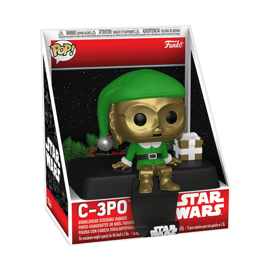 Star Wars Funko  Pop! Stocking Hanger C-3PO in Elf Outfit
