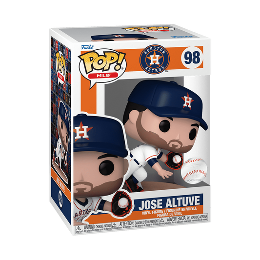 MLB Pop! Jose Altuve Catching in White Jersey #98