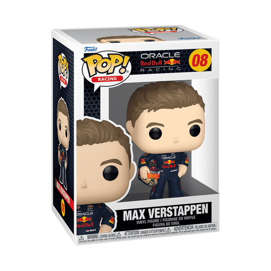 F1 Formula one Funko  Pop : Oracle Red Bull Racing Pop!  Max Verstappen with Helmet #08