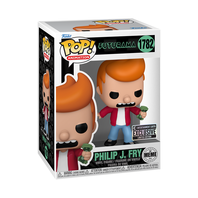 Futurama Pop! Philip J. Fry (Take My Money Meme) Entertainment Earth Exclusive