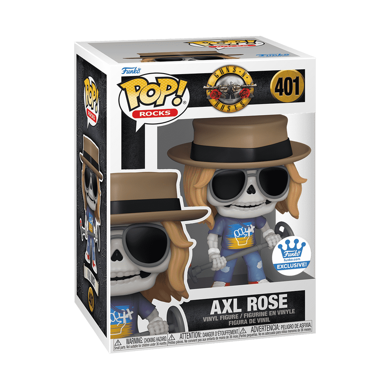 Guns N Roses Funko  Pop Exclusive ! Axl Rose - Skeleton #401
