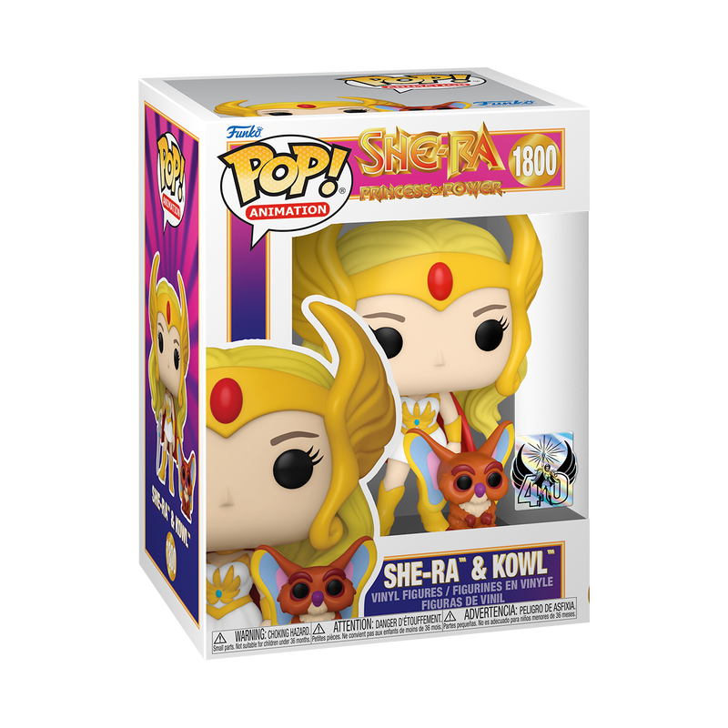 Funko Pop She-ra Princess of Power : She-ra & Kowl #1800 motu Masters of the Universe (Copy)