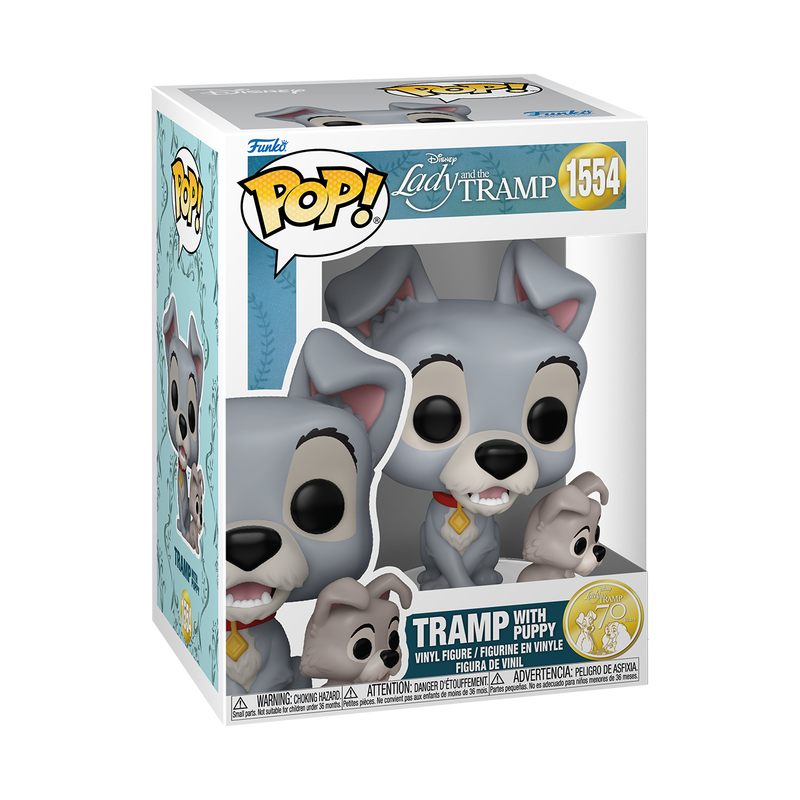 Disney Pop! Tramp with Puppy #1554  Lady and the Tramp