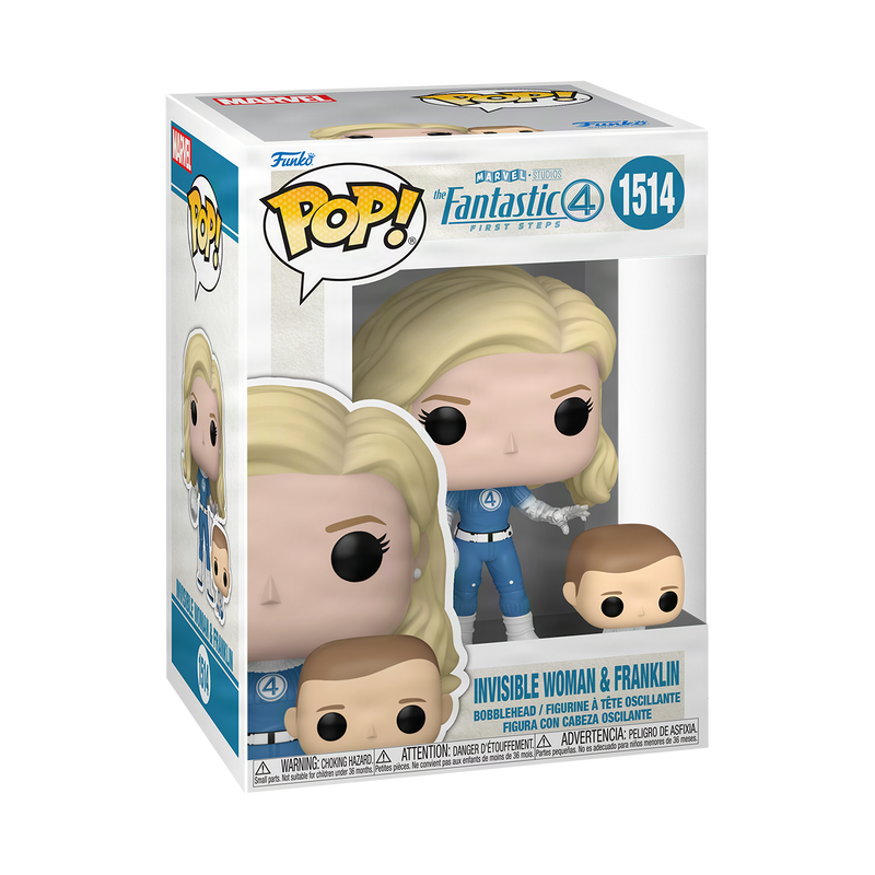 Funko Pop : Marvel : Fantastic Four First Steps : Invisible Woman & Franklin #1514