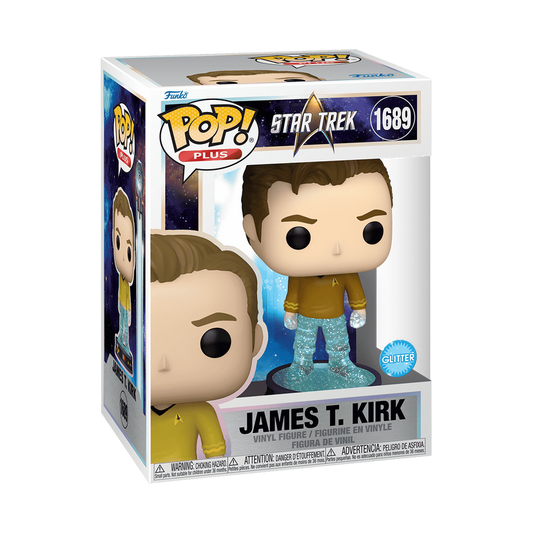 Star Trek Pop! James T. Kirk #1689 Transporter Glitter Pop Plus