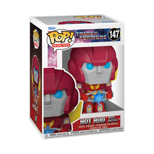 Funko Pop Transformers : Hot Rod with Matrix #147