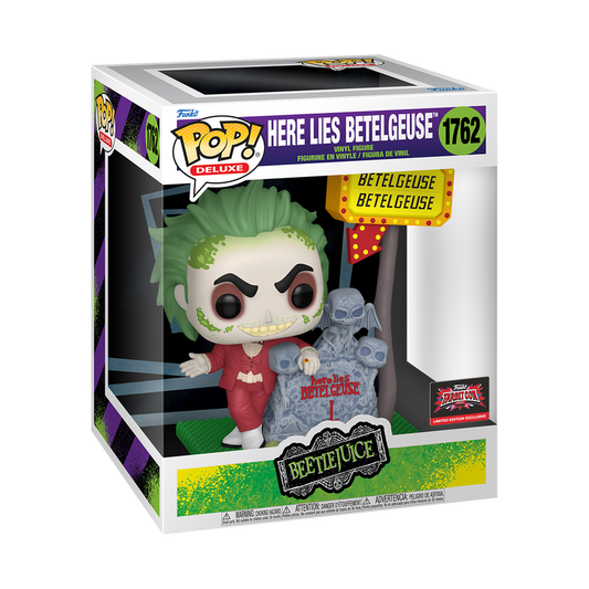 Beetlejuice Funko Pop! Beetlejuice Here lies Betelgeuse #1762 Target Con Exclusive