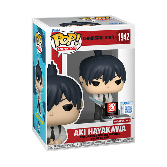 Chainsaw Man Pop! Aki Hayakawa with Pop! Protector #1942  LE  Exclusive limited 5000