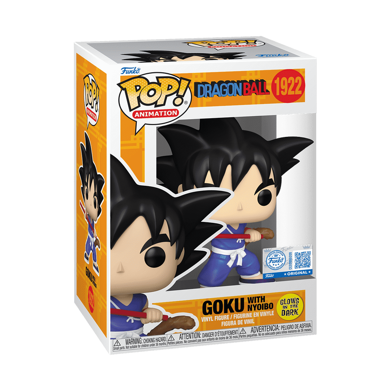 Dragon Ball z Funko Pop Anime!  Goku With Nyoibo #1922 Funko store Exclusive GID