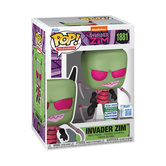 FUNKO POP! Invader Zim with Irken PAK Legs with Pop! Protector #1881 with pop protector