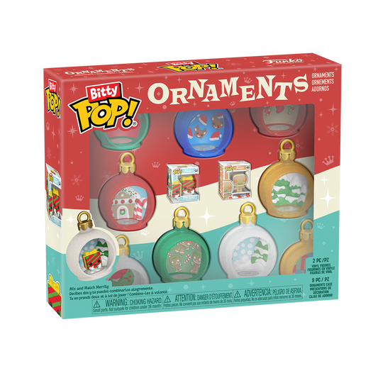 Funko Bitty Pop! Ornaments 9-Pack with 2 christmas itty bitty