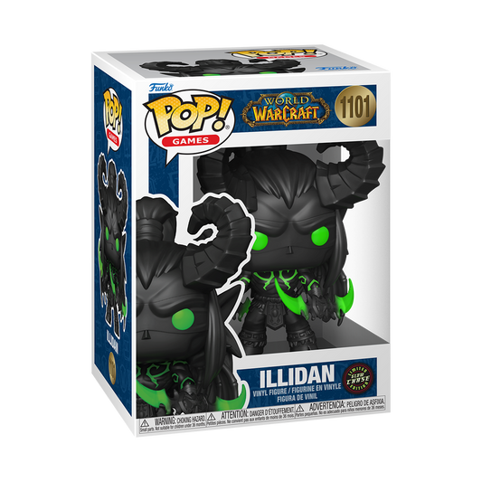 Funko Pop : Video Games : Warcraft Illidan #1101  Chase GID