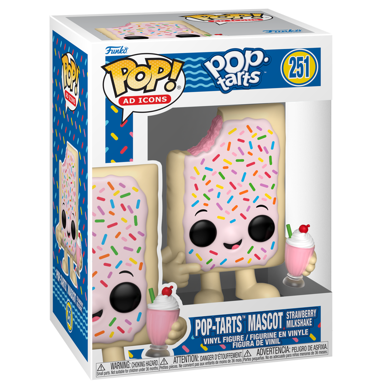 Funko Pop! AD Icons: Kellog's - Pop-Tarts Mascot  Strawberry milkshake #251