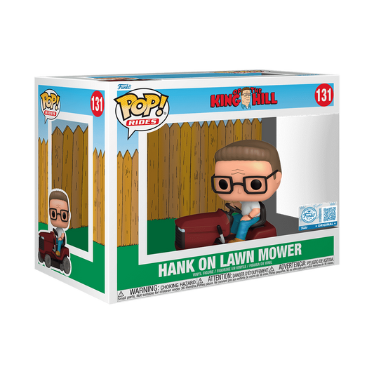 Funko Pop  King of the Hill :  Pop! Rides Hank on Lawn Mower  #131 Funko store Exclusive