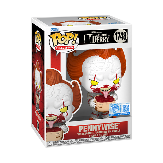 Horror IT Pop! Welcome To Derry Pennywise with Head #1748  Funko Store Exclusive