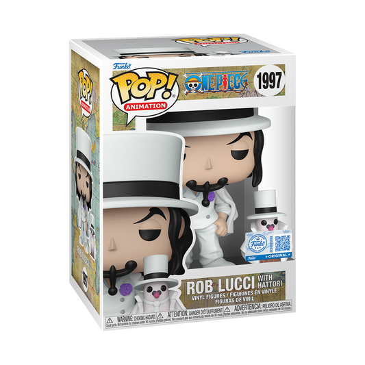 One Piece Funko Pop : Rob Lucci with Hattori #1997 Exclusive