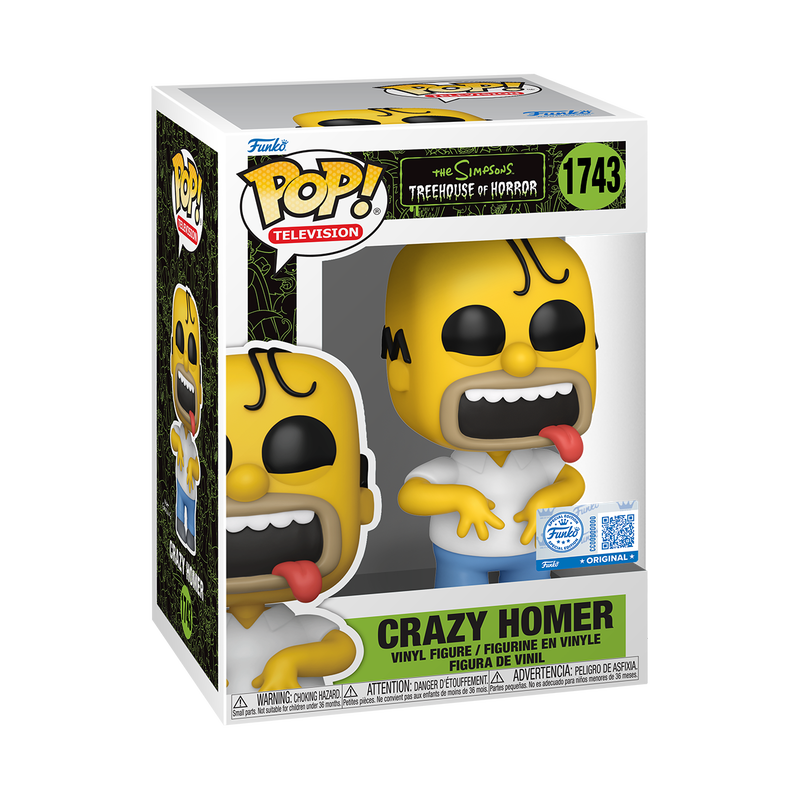Funko Pop! The Simpsons Treehouse of Horror : Crazy Homer #1743 Entertainment Earth Exclusive