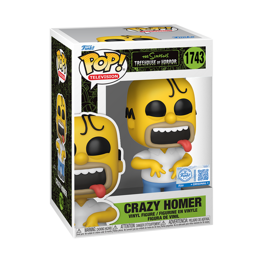 Funko Pop! The Simpsons Treehouse of Horror : Crazy Homer #1743 Entertainment Earth Exclusive