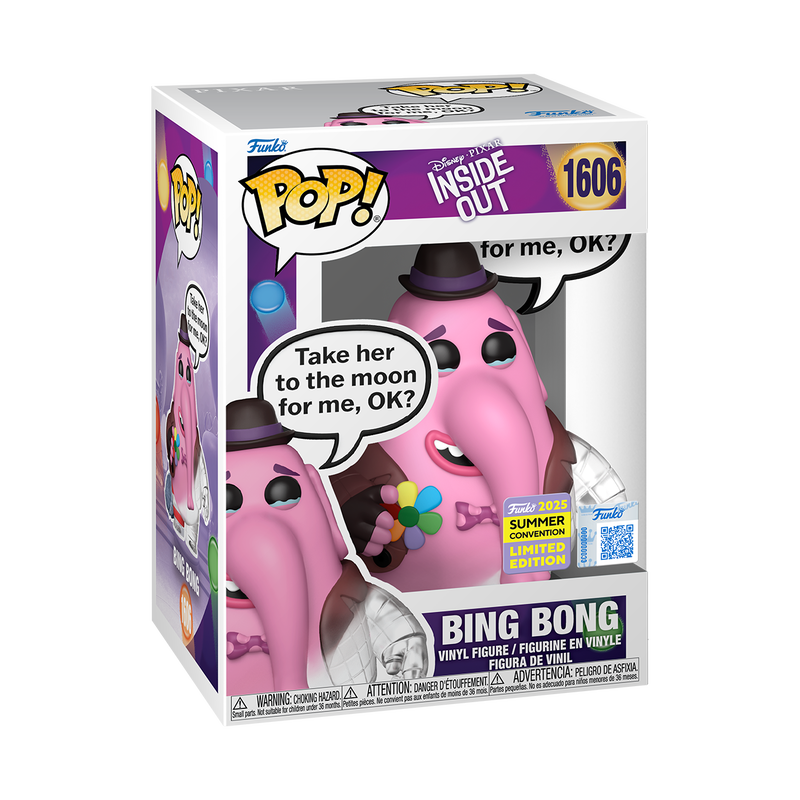 Disney Pixar Inside Out :  Pop! Bing Bong #1606 Summer Exclusive 2024