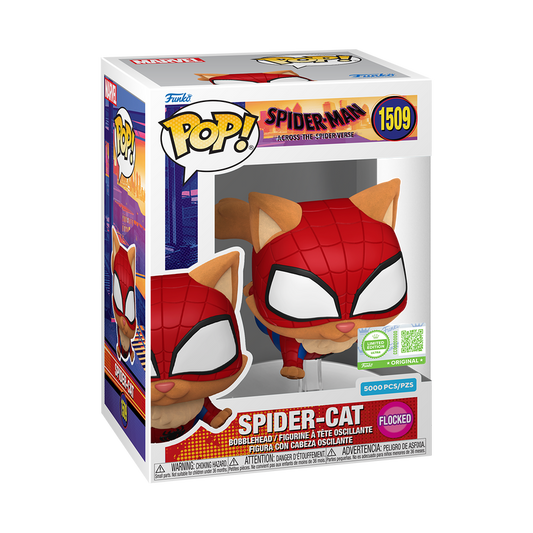 Marvel Pop! Spider-Cat (Flocked) with Pop! Protector #5000 Ultra LIMITED EDITION LE