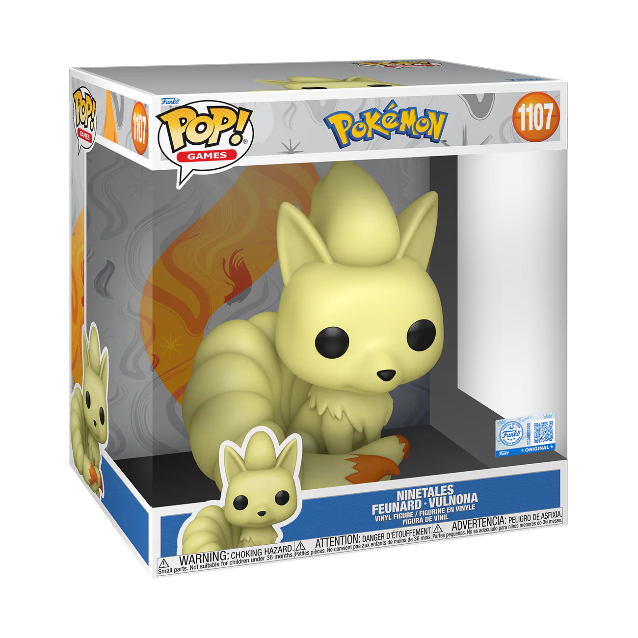 Pokémon Funko Pop!  Ninetails Jumbo 10"  Target Exclusive #1107 Exclusive
