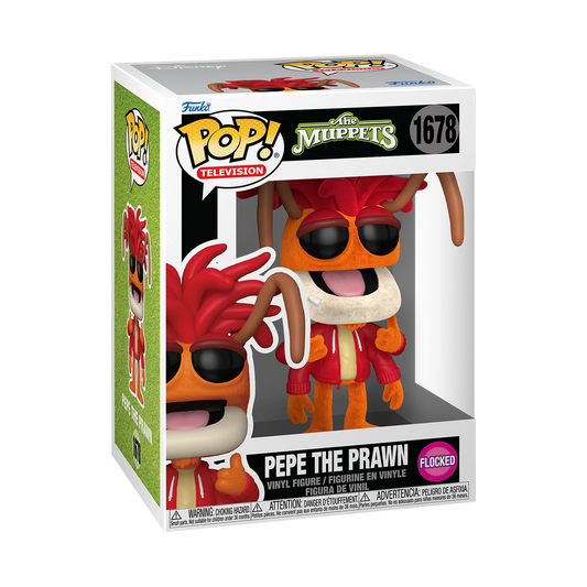 Funko Pop! Television: The Muppets - Pepe The Prawn (Flocked) Specialty Series Exclusive #1678