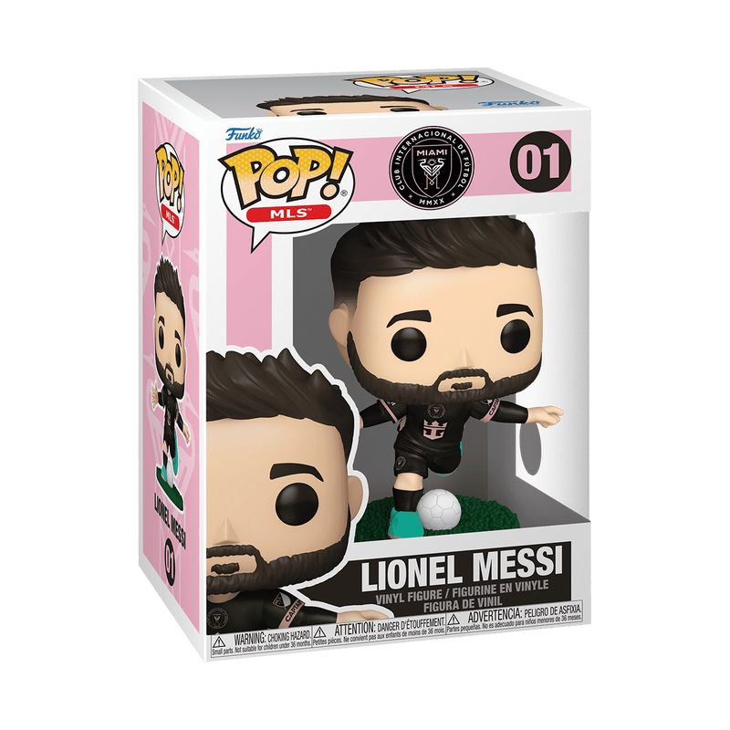 Funko Soccer MLS Pop : Lionel Messi #01 Inter Miami CF Away Jersey