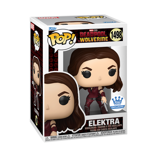 Deadpool Wolverine Marvel Pop! Elektra with Sai (Metallic) #1498 Funko Store Exclusive