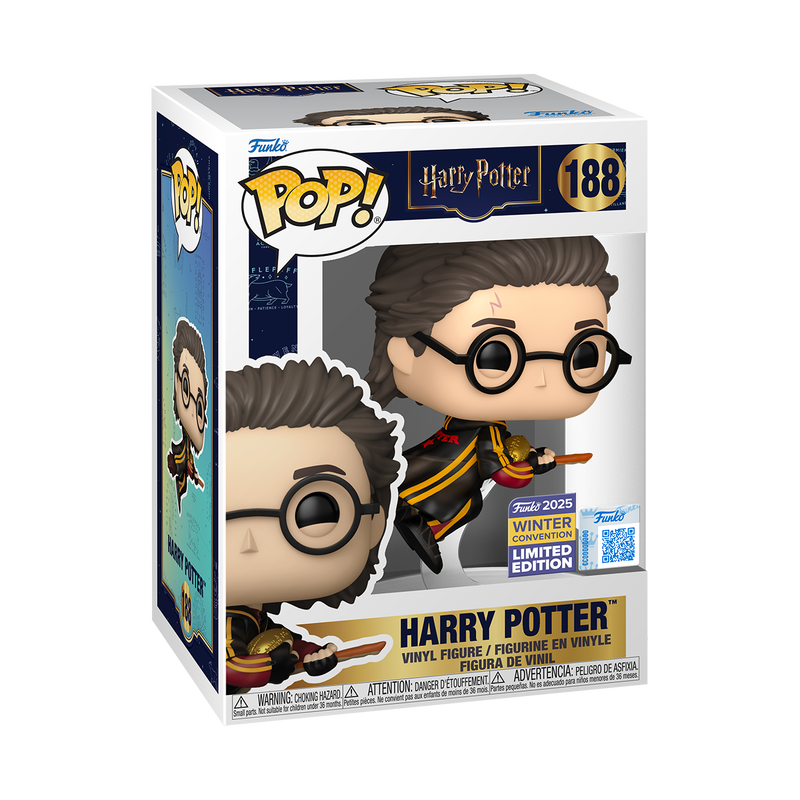 Funko Pop! Movies: Harry Potter : Harry Potter #188 2025 Winter Exclusive Quidditch