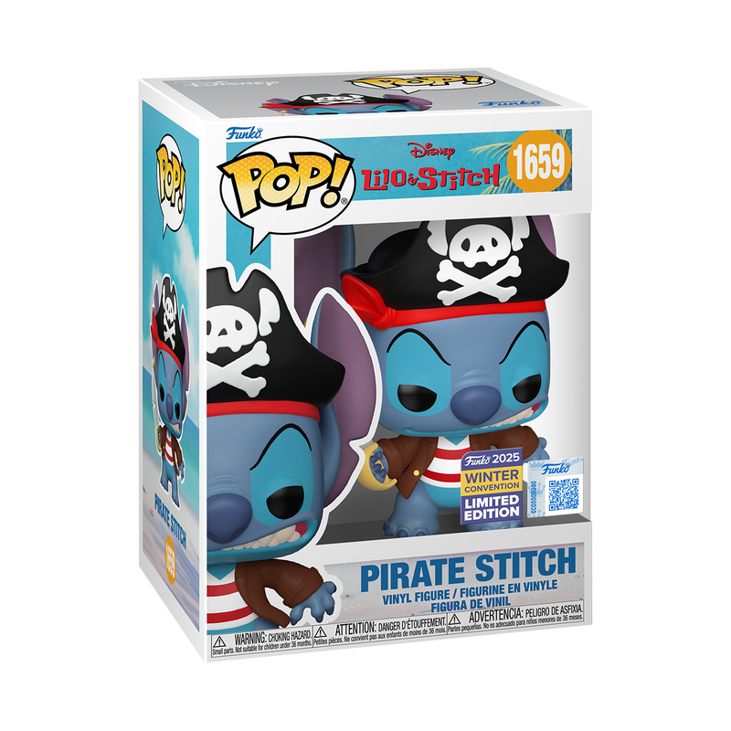 Funko Pop : Disney Pop! Pirate Stitch #1659 2025 winter Exclusive