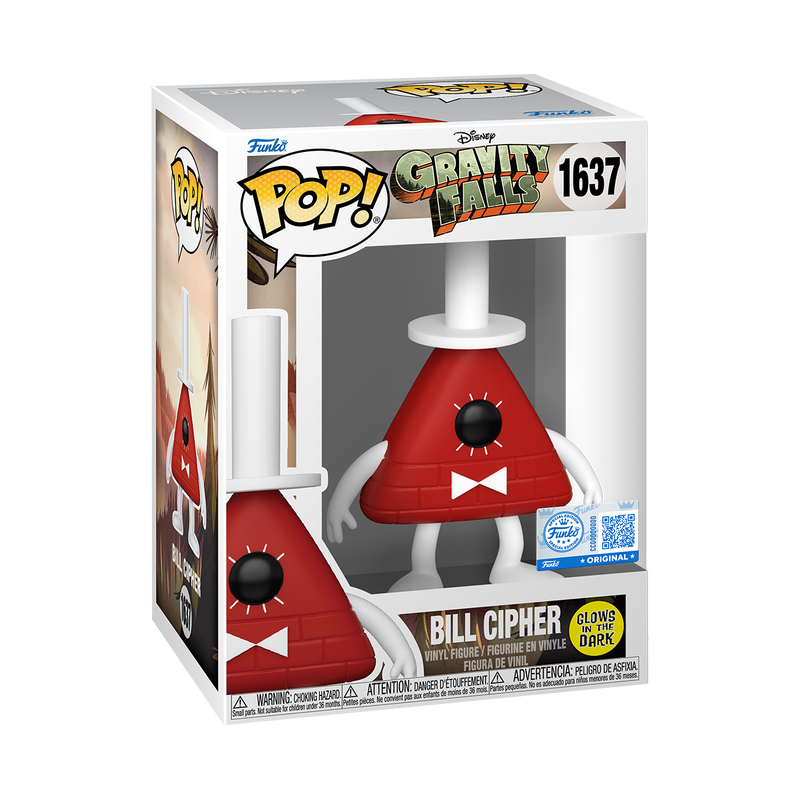Funko Pop! Gravity Falls : Bill Cipher #1637 GID  Exclusive