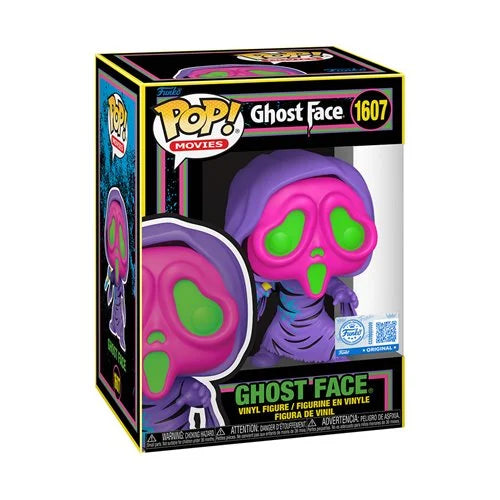 Horror Funko Pop: Scream : Ghostface - Ghostface Black light #1607 Exclusive