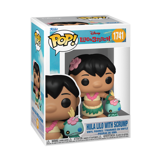 Disney Stitch Pop! & Buddy Hula Lilo with Scrump #1741