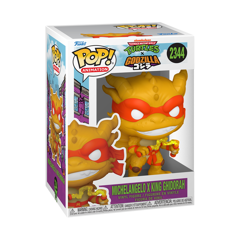 Teenage Mutant Ninja Turtles Pop! Michelangelo x King Ghidorah #2344