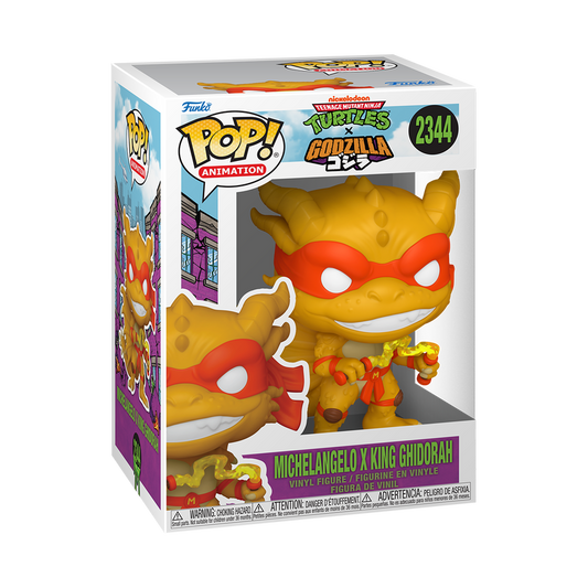 Teenage Mutant Ninja Turtles Pop! Michelangelo x King Ghidorah #2344
