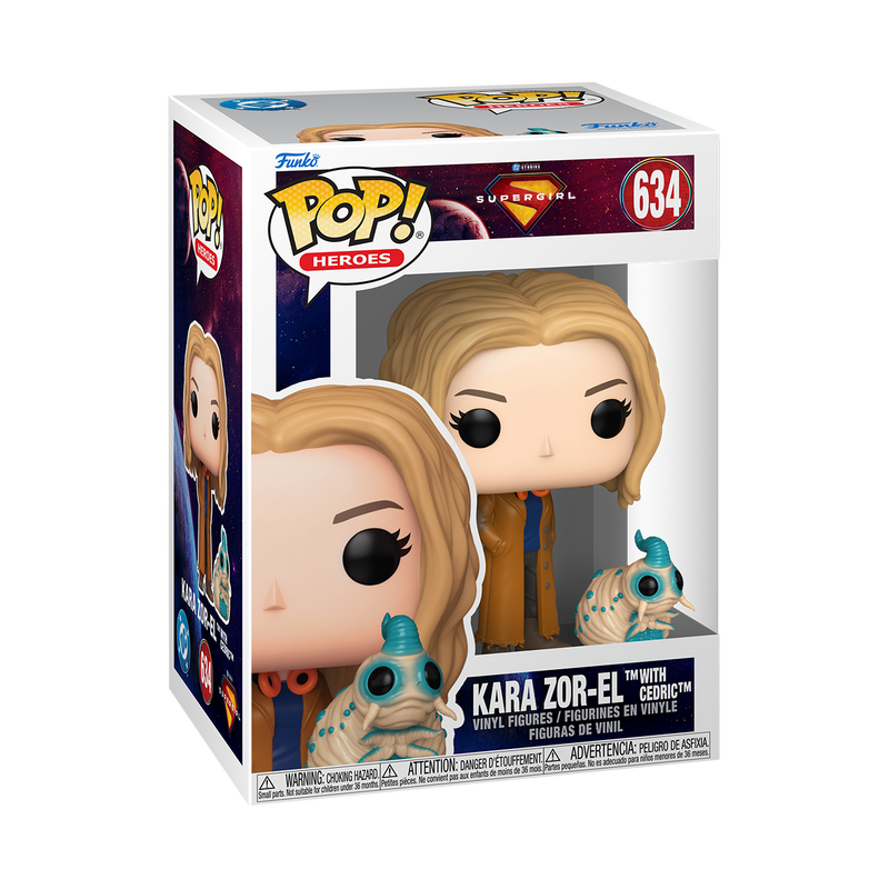 Funko Pop!  Dc Comics : Supergirl Movie : Kara Zor-el with Cedric #634