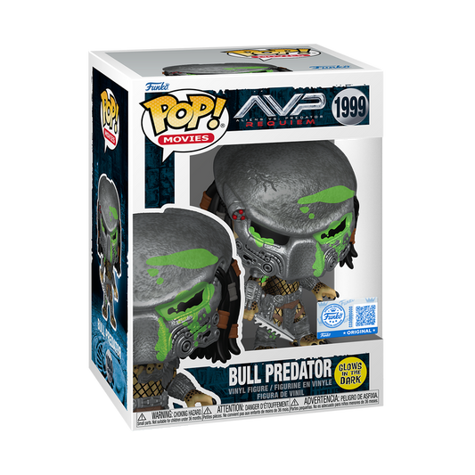 Alien vs. Predator Pop! Bull Predator (Glow) #1999   Funko Exclusive GID