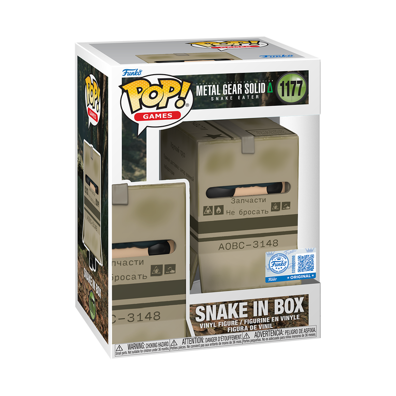 Funko pop games : Metal Gear solid snake eater : Snake in Box #1177 Funko Exclusive