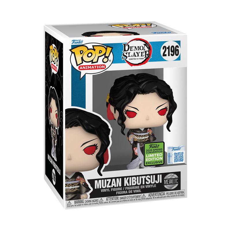 Funko Pop! Demon Slayer Pop! Muzan Kibutsuji (Metallic) #2196 Shared 2026 Exclusive Preorder