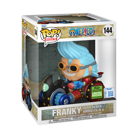 Funko Pop! One Piece Pop! Rides Deluxe Franky with Black Rhino FR-U 4 #144 2026 Shared Exclusive Preorder