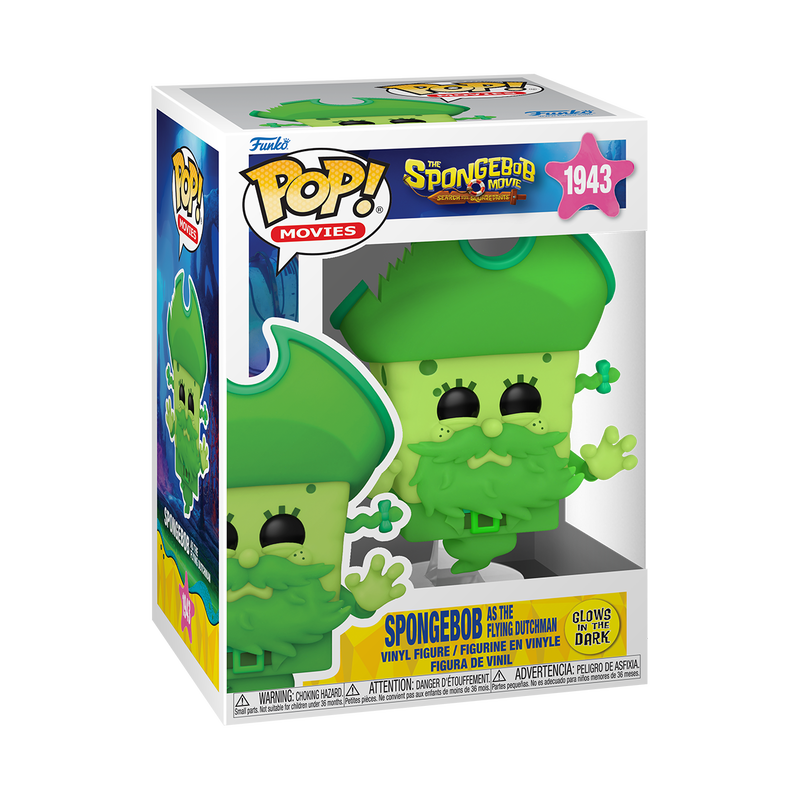 Funko Pop! Nickelodeon : Spongebob the movie :  SpongeBob as the Flying Dutchman GID #1943
