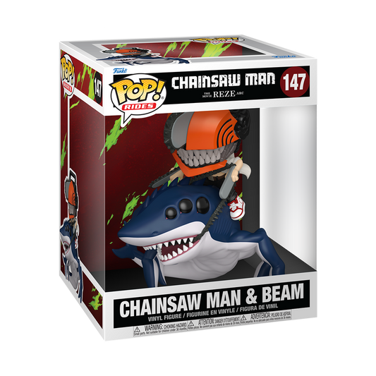 Chainsaw Man Pop! Ride Deluxe Chainsaw Man & Beam #147