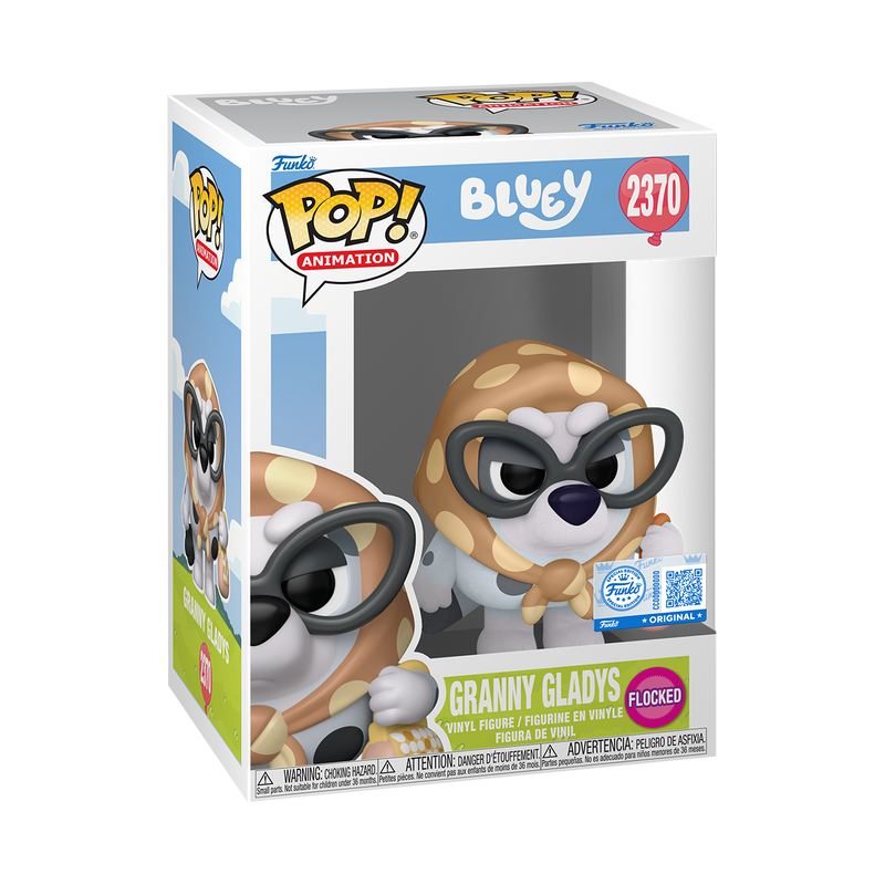 Bluey Pop! Granny Gladys (Flocked) #2370 Exclusive