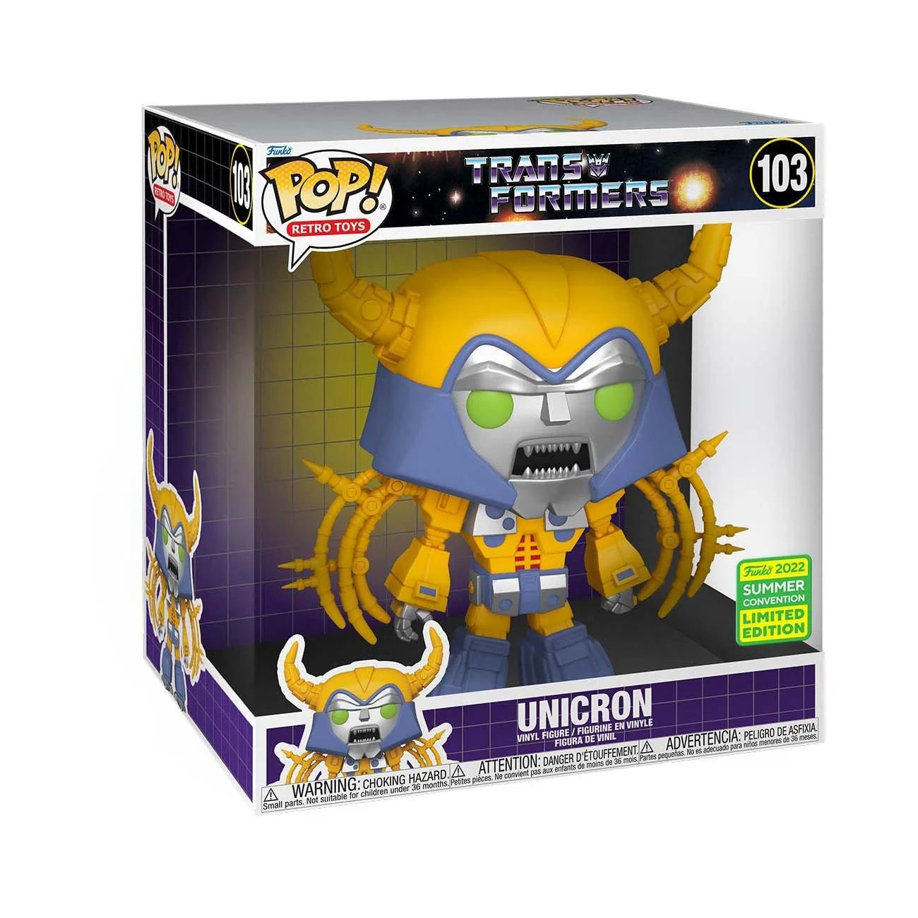 Funko Jumbo Pop! Transformers Unicron Vinyl Figure, 10.5" Exclusive