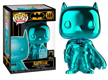 Dc Funko Pop : Batman #144 2019 Summer Exclusive Blue Chrome