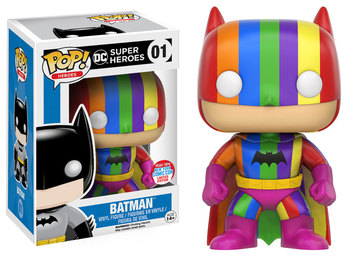 Dc Funko Pop : Super Heroes : Batman #01 2016 New York Shared Exclusive NYCC Rainbow