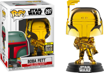Star Wars Pop! Star Wars Pop! Gold Chrome : 2019 Galactic Convention Exclusive Boba fett #297