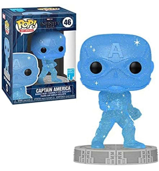 Funko POP! Artist Series Avengers Marvel Infinity Saga :  Captain America #46 in hard stack