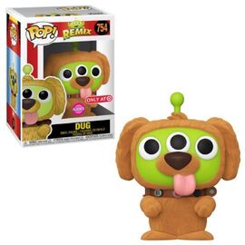 Disney Funko Pop! Toy Story Remix : Dug #754 flocked Exclusive