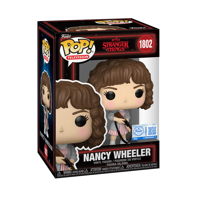 Funko Pop! Television: Stranger Things: Nancy Wheeler with Shotgun Funko Shop Exclusive #1802